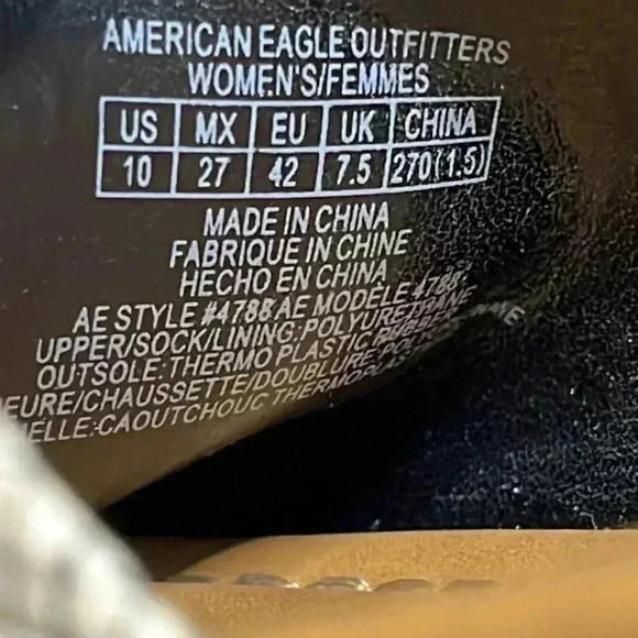 American Eagle Outfitters Snakeskin Espadrille Platform Sandals Size 10 - Picture 8 of 9